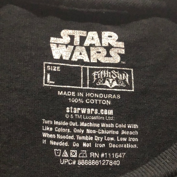 Star Wars Darth Vader black tee size large - Picture 4 of 4